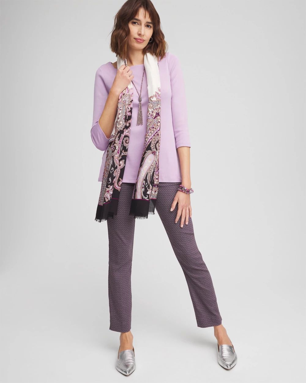 Pima Cotton Square-Neck Tunic | Chico's